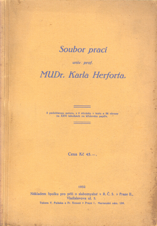 Soubor prací univ. prof. MUDr. Karla Herforta