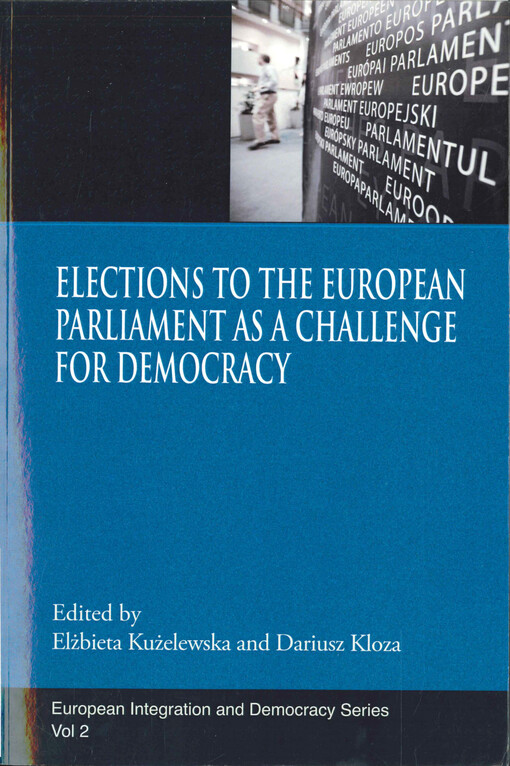 Elections to the European parliament as a challenge for democracy