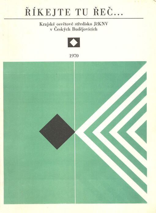 Říkejte tu řeč-- : (jazyková cvičení pro ochotníky a recitátory)