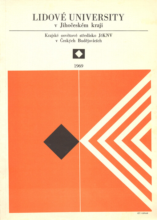 Lidové university v Jihočeském kraji : závěrečná zpráva z průzkumu Lidových universit 1968-1969