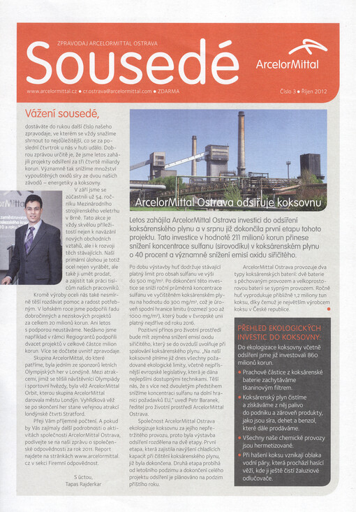 Sousedé : zpravodaj ArcelorMittal Ostrava