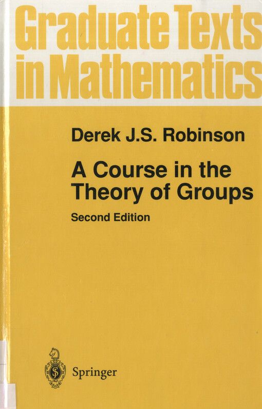 A course in the theory of groups