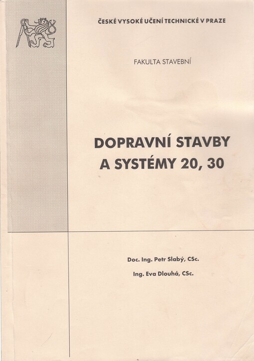 Dopravní stavby a systémy 20, 30