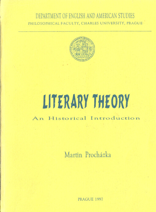 Literary theory : a historical introduction