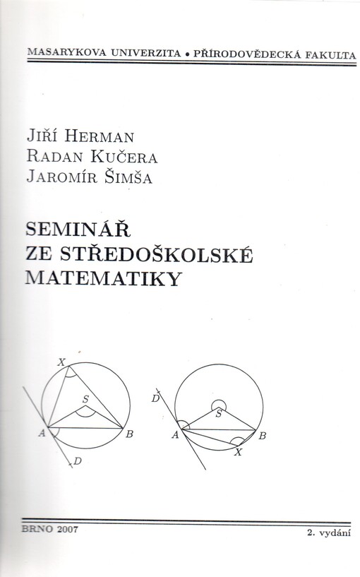 Seminář ze středoškolské matematiky