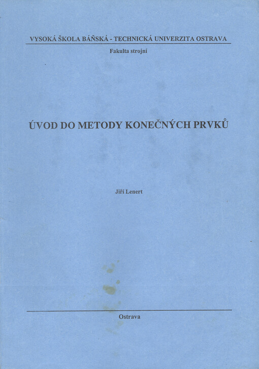 Úvod do metody konečných prvků