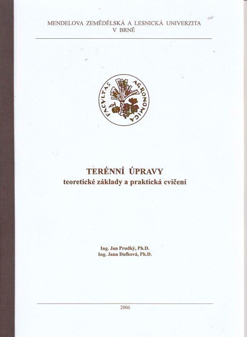 Terénní úpravy: teoretické základy a praktická cvičení
