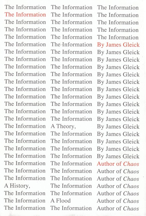 The information :a history, a theory, a flood