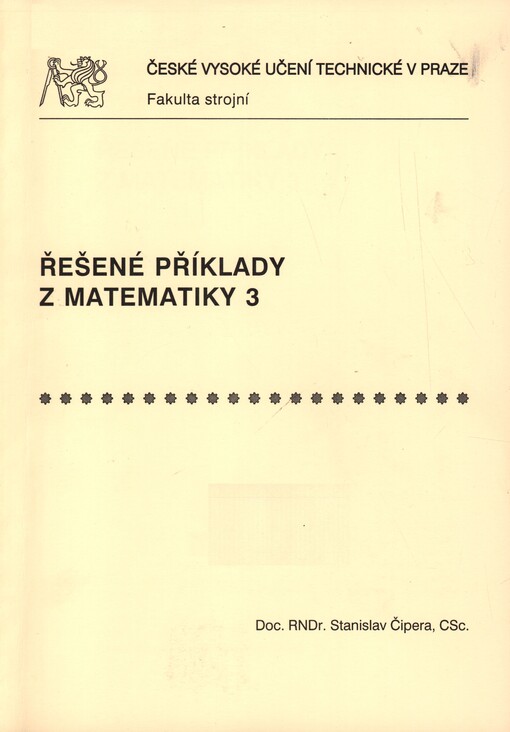 Řešené příklady z matematiky 3