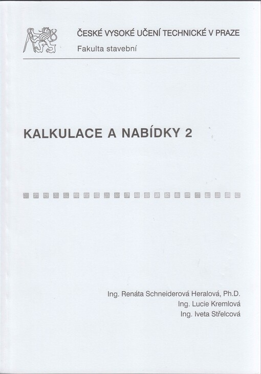 Kalkulace a nabídky 2