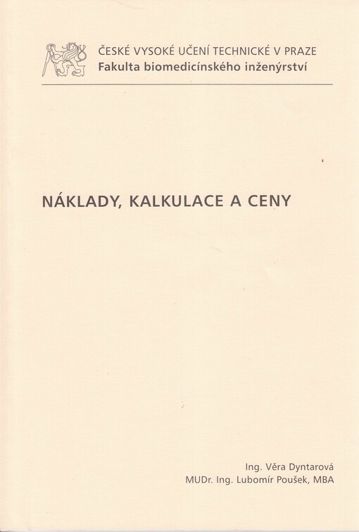 Náklady, kalkulace a ceny