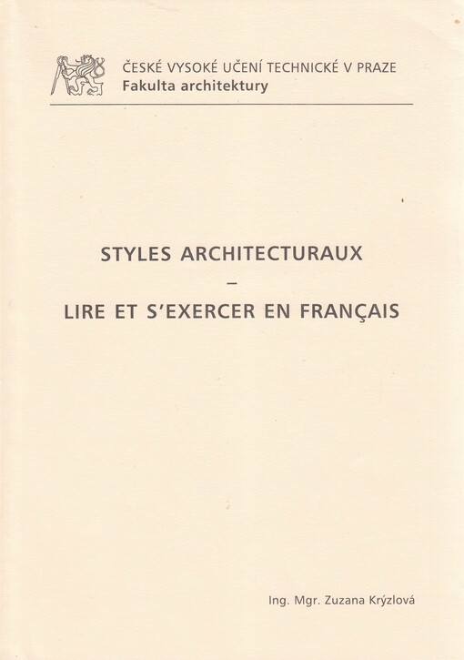 Styles architecturaux - lire et s'exercer en français