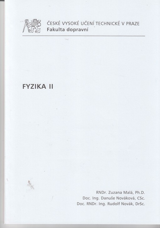 Fyzika II