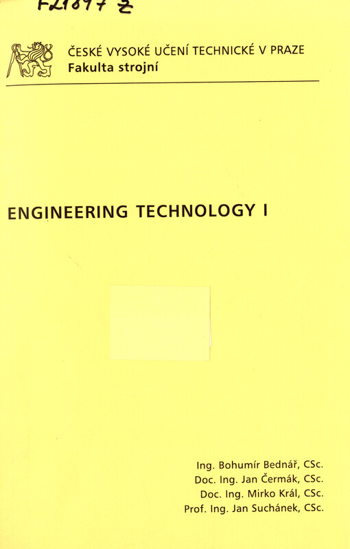 Engineering technology I