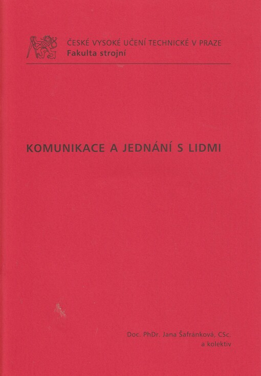
  Komunikace a jednání s lidmi
  