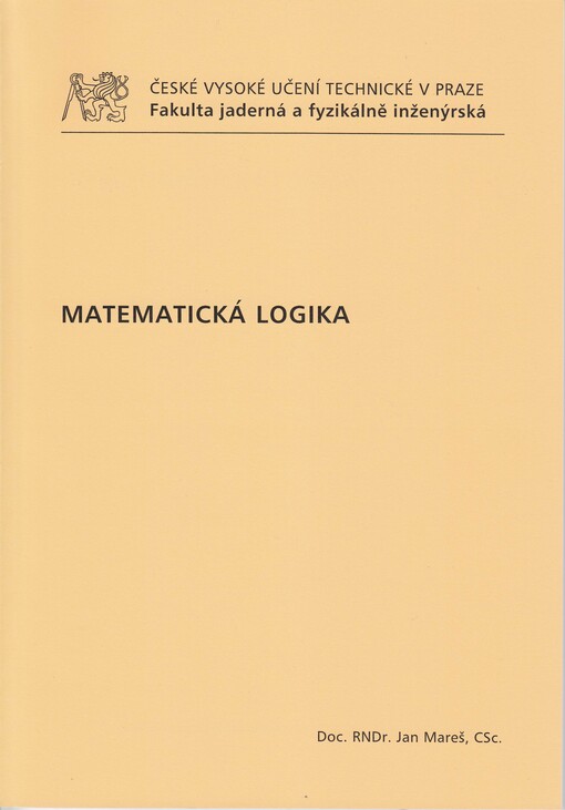 
  Matematická logika
  