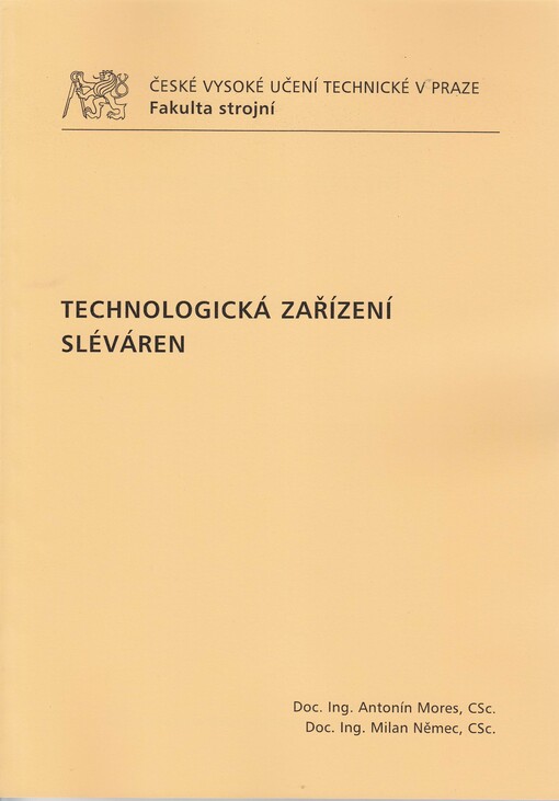 
  Technologická zařízení sléváren
  