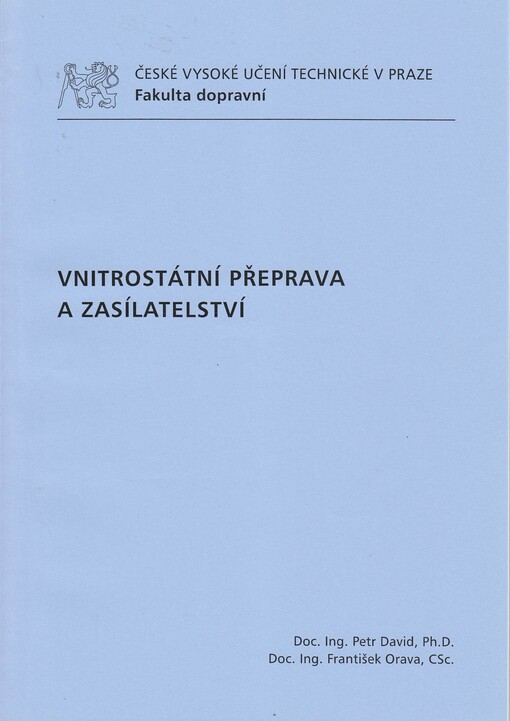 Vnitrostátní přeprava a zasílatelství