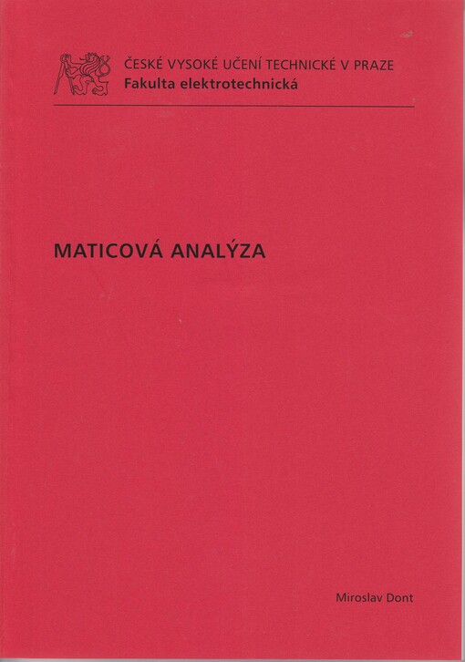 Maticová analýza