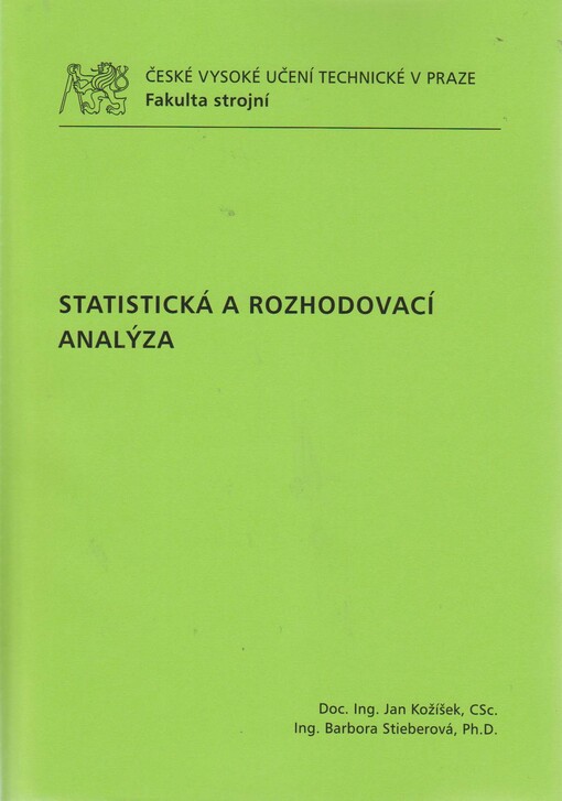 Statistická a rozhodovací analýza