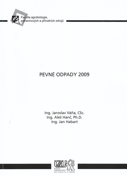 Pevné odpady 2009