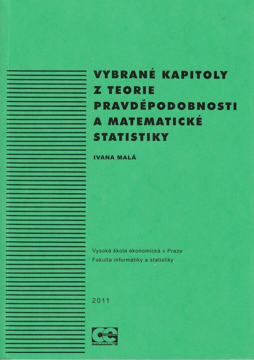 Vybrané kapitoly z teorie pravděpodobnosti a matematické statistiky, Vyd. 2., přeprac.