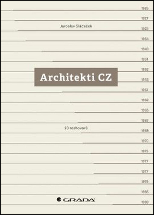 Architekti CZ | Sládeček Jaroslav - e-kniha