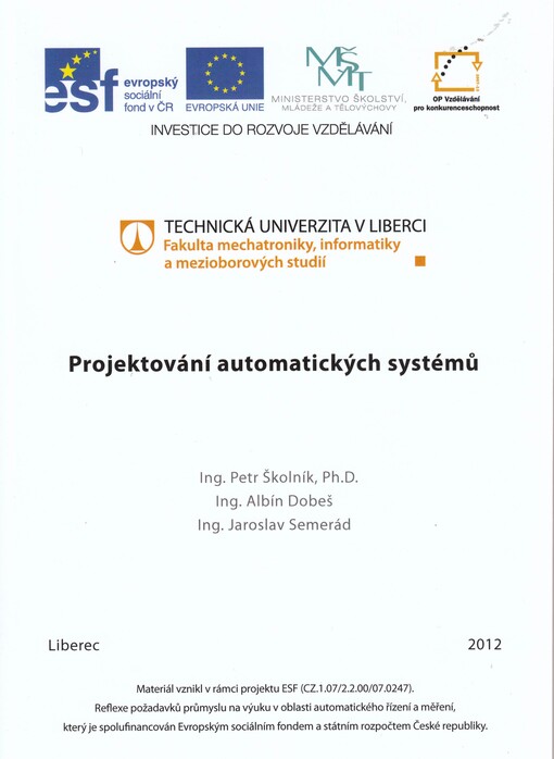 Projektování automatizovaných systémů