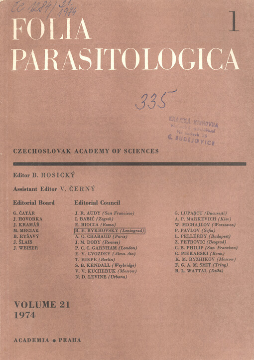 Folia parasitologica