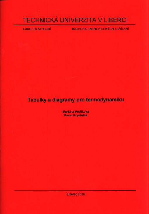 Tabulky a diagramy pro termodynamiku