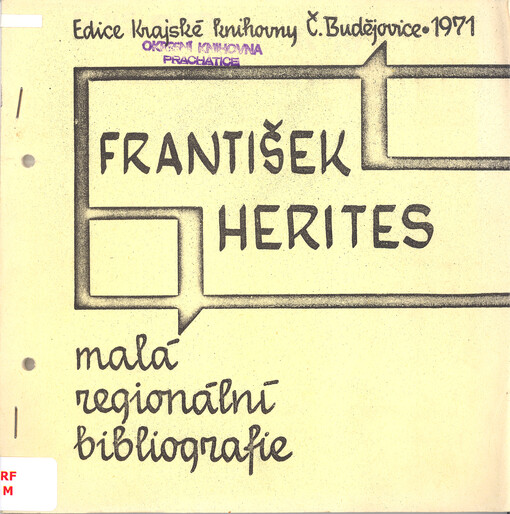 František Herites :[personální bibliografie