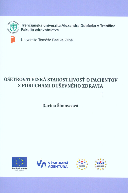 Ošetrovateľská starostlivosť o pacientov s poruchami duševného zdravia
