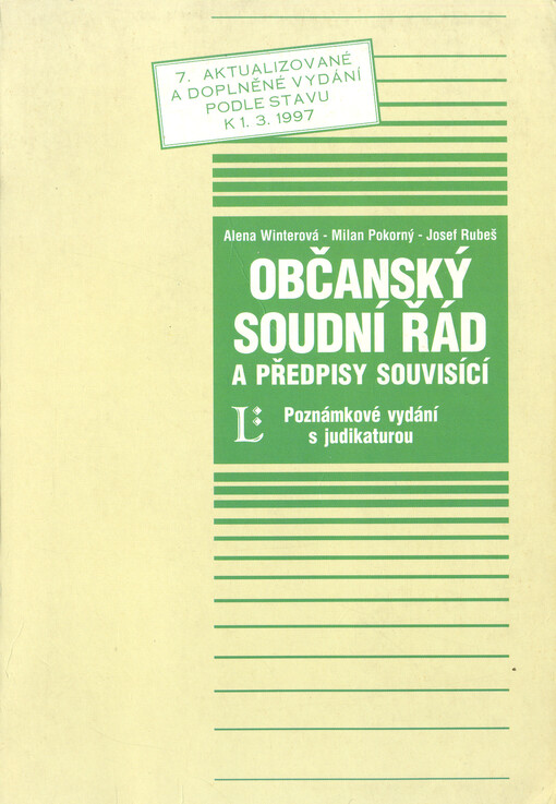 Občanský soudní řád a předpisy souvisící