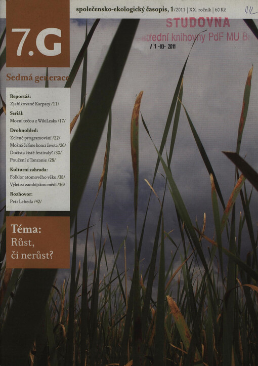 Sedmá generace : společensko-ekologický měsíčník