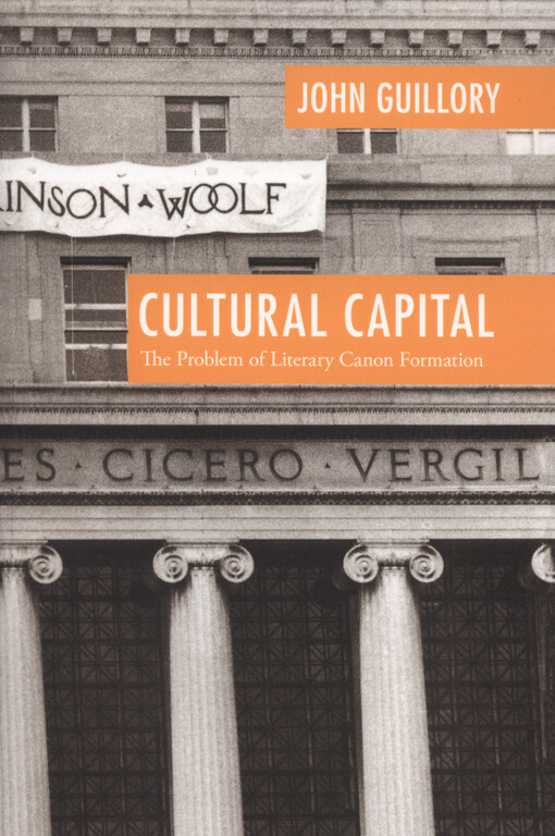 Cultural capital :the problem of literary canon formation