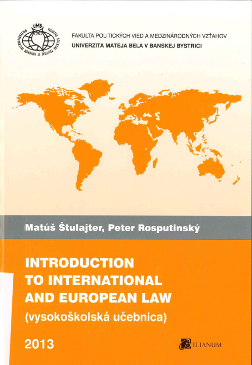 Introduction to international and European law