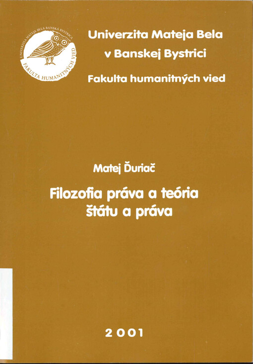 Filozofia práva a teória štátu a práva
