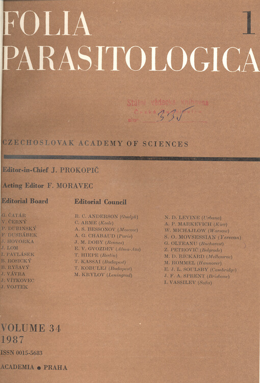 Folia parasitologica