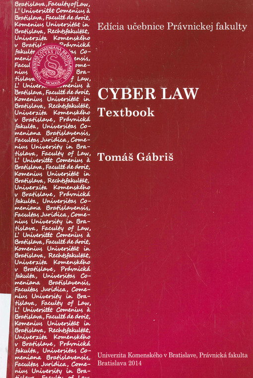 Cyber law : textbook