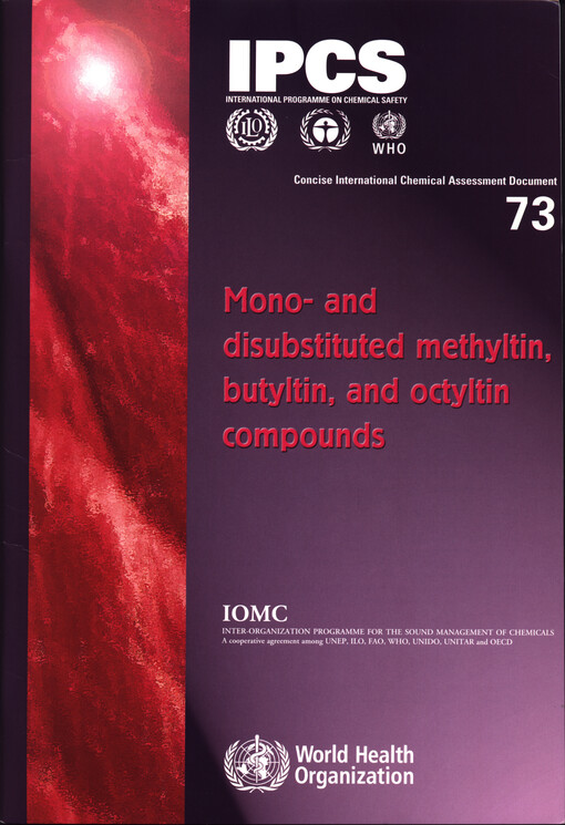 Mono- and disubstituted methyltin, butyltin, and octyltin compounds