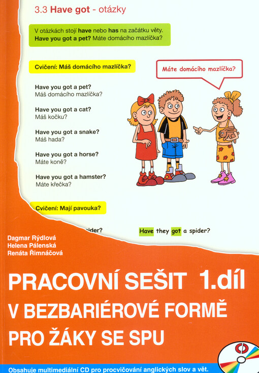Pracovní sešit v bezbariérové formě pro žáky s SPU