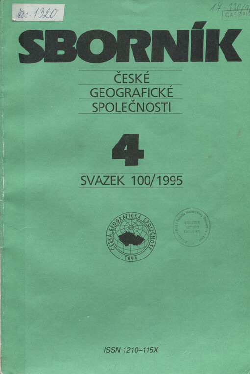 Sborník České geografické společnosti