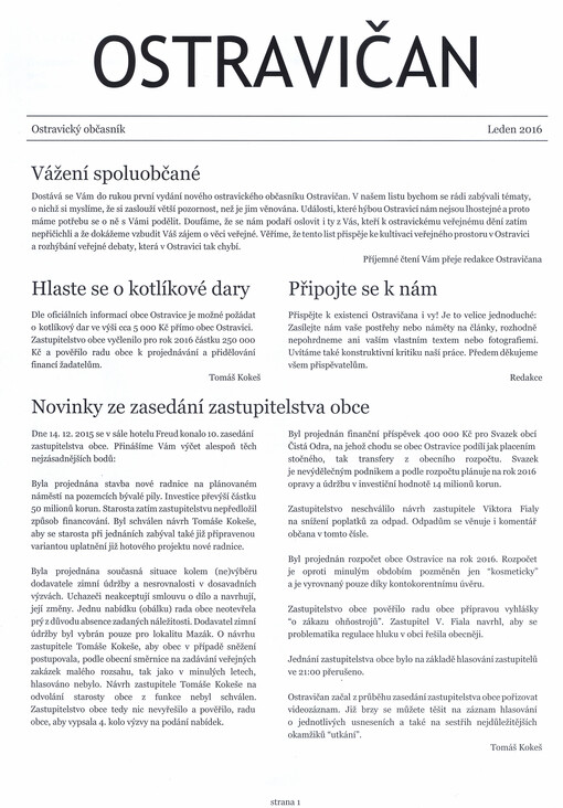Ostravičan : ostravický občasník