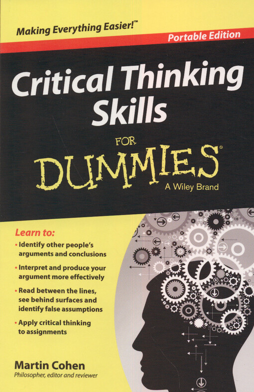 Critical thinking skills for dummies