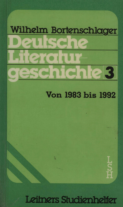 Deutsche Literaturgeschichte. 3, Von 1983 bis 1988