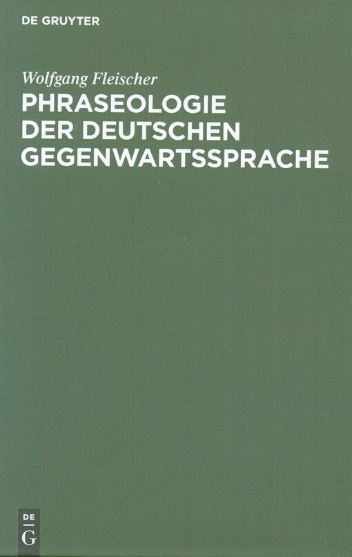 Phraseologie der deutschen Gegenwartssprache
