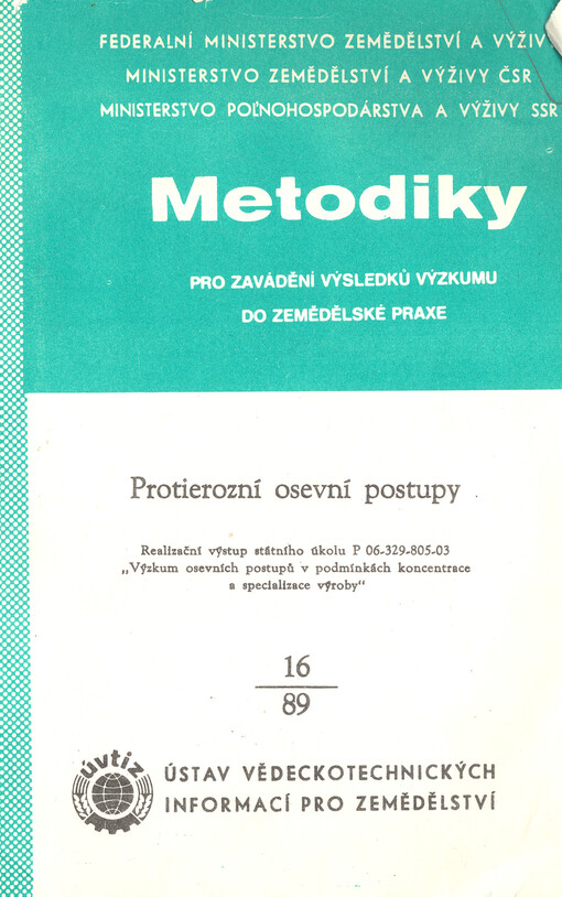 Protierozní osevní postupy