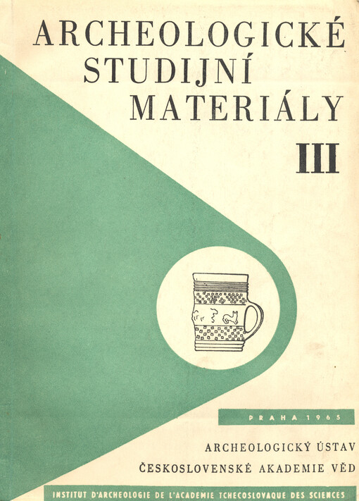 Archeologické studijní materiály Archeologického ústavu ČSAV.III,Středověká keramika ze Sezimova Ústí, Tábora a Kozího Hrádku