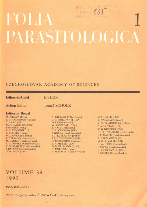 Folia parasitologica