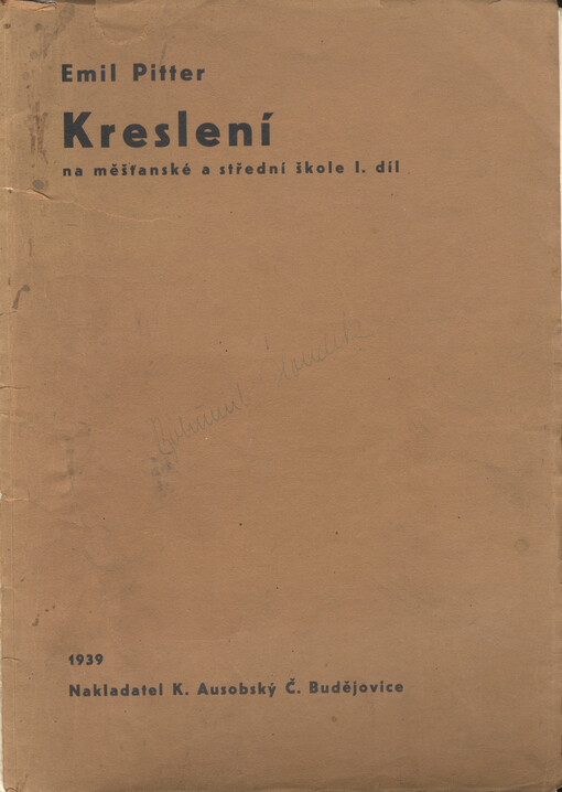 Kreslení na měšťanské a střední škole.I. díl